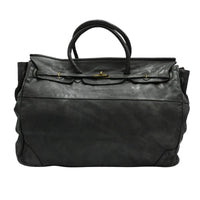 black Firenze Soft Leather Tote front