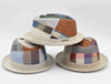 Linen Patchwork Pork Pie Hat