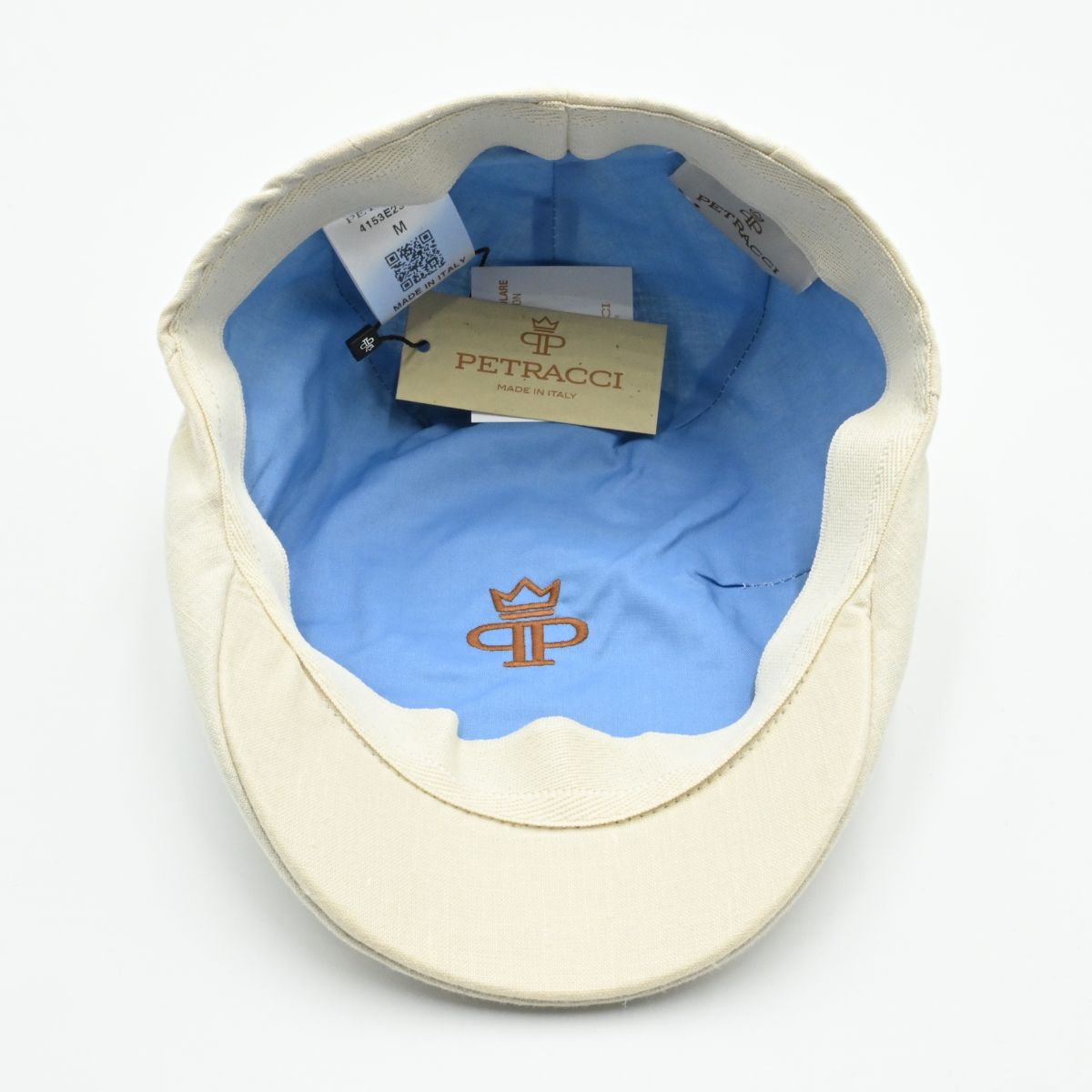 Inside ecru flat cap