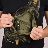 inside green cross body