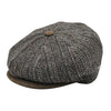 Brown Liguria Peaky Style Hat front view