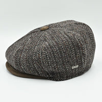 Brown Liguria Peaky Style Hat side view
