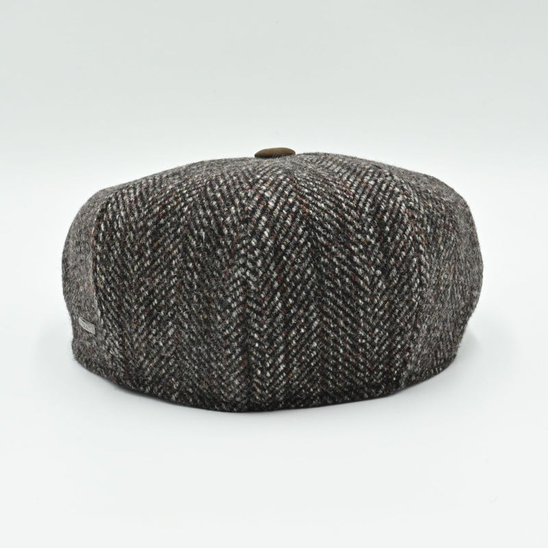 Brown Liguria Peaky Style Hat back view