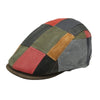 Multicolor Napoli Leather Patchwork Cap front view