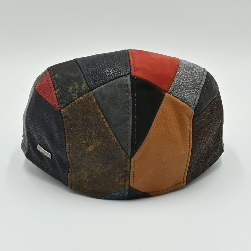 Multicolor Napoli Leather Patchwork Cap back view