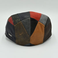 Multicolor Napoli Leather Patchwork Cap back view