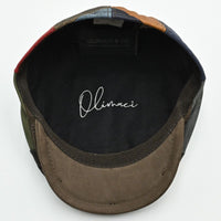 Multicolor Napoli Leather Patchwork Cap inside view