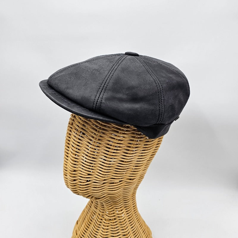 Leather Irish Newsboy Hat