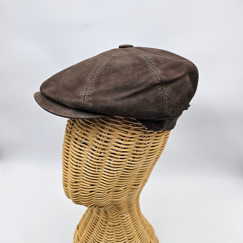 Leather Irish Newsboy Hat