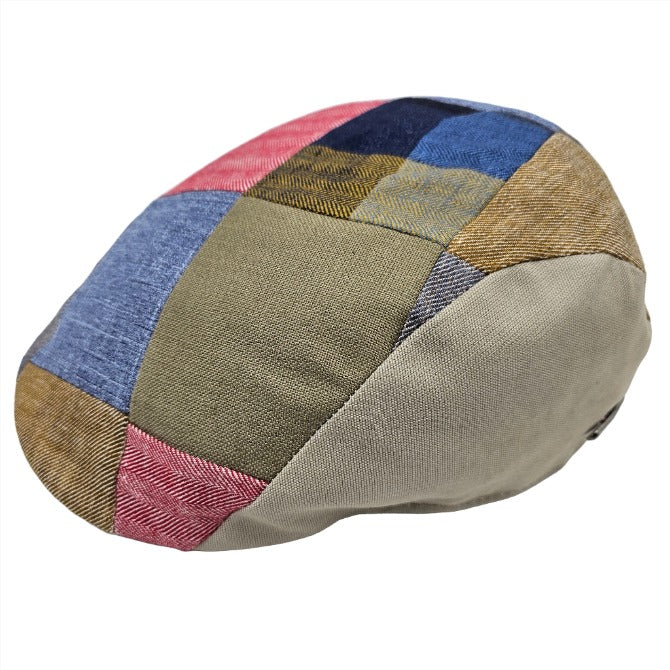 Multi Color Patchwork Pattern Cap