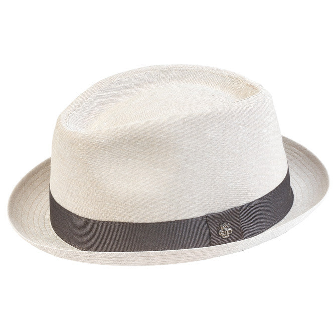 Linen Porkpie Hat