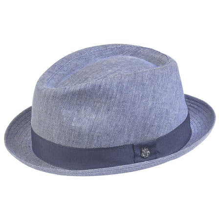 Linen Porkpie Hat