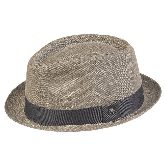 Linen Porkpie Hat