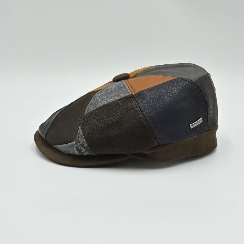 Napoli Leather Newsboy Hat