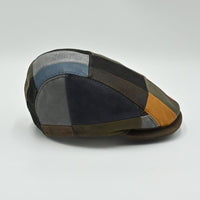 Handmade Italian Leather Patchwork Cap