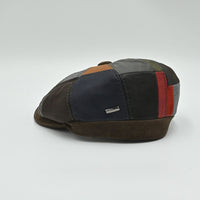 Napoli Leather Newsboy Hat