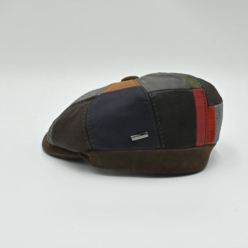 Napoli Leather Newsboy Hat
