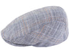 Patterned Linen Flat Cap