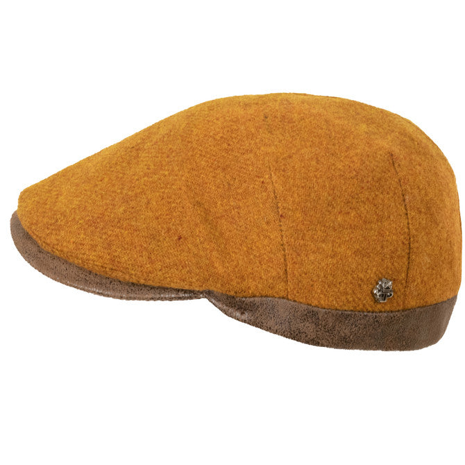 Solid Color Shetland Wool Cap.