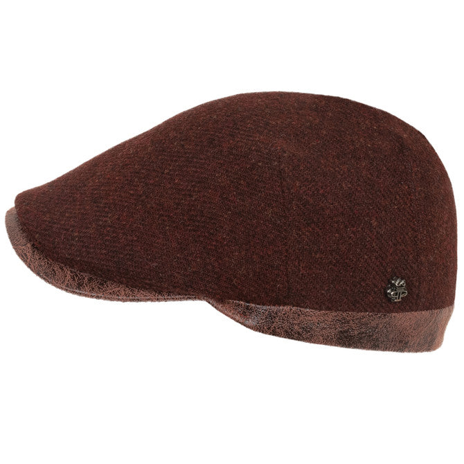 Solid Color Shetland Wool Cap.