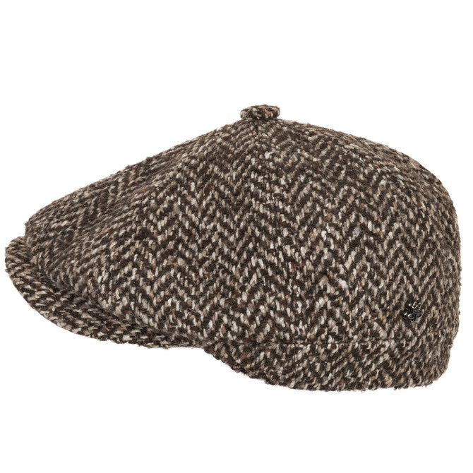 Herringbone Pattern Irish Newsboy Hat