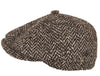 Herringbone Pattern Irish Newsboy Hat