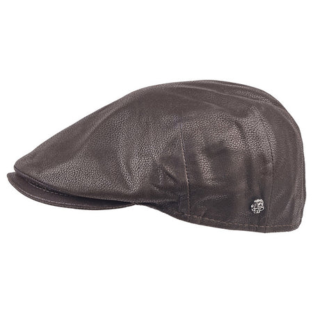 Luxury Hammered Nappa Leather Cap