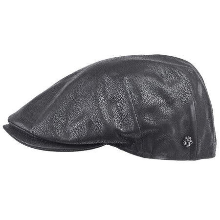 Luxury Hammered Nappa Leather Cap