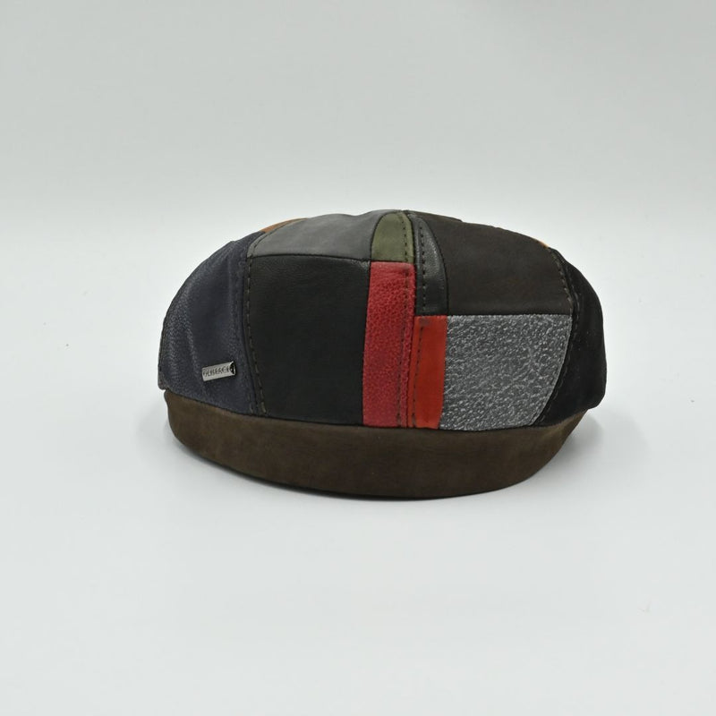 Napoli Leather Newsboy Hat