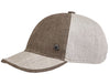 Two Tone Linen Baseball Cap