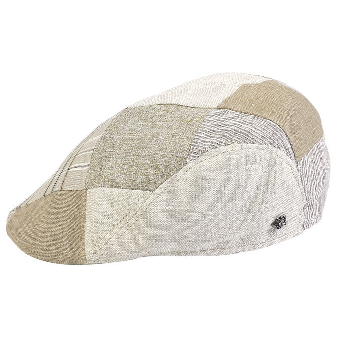 Beige Patchwork Pattern Cap