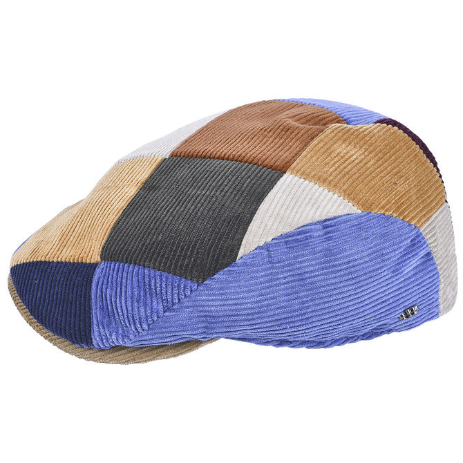 Velvet Patchwork Cap-Hat-Petracci-Medium-Multicolor-Cappello Fashion Company