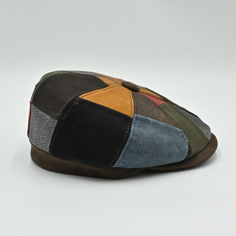 Napoli Leather Newsboy Hat