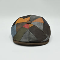Napoli Leather Newsboy Hat