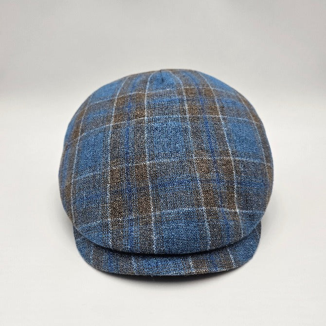 Front view of black and blue Silk Cap