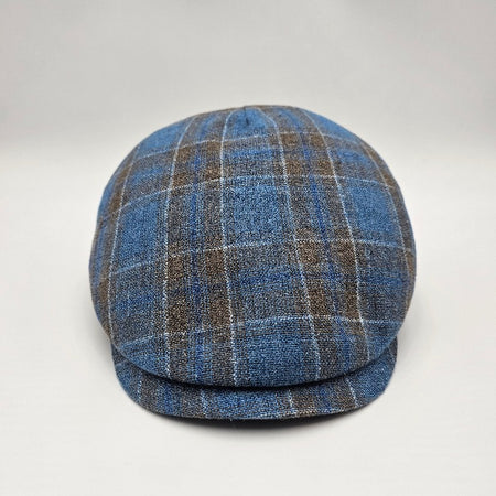 Front view of black and blue Silk Cap