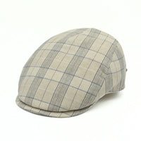 Beige Bartolomeo Linen Cap on white background