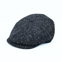 Blue 8 panel Newsboy Fantasy Hat on white background
