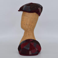 Bordo newsboy hat on mannequin 