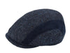 Tweed Cap With Velvet Bands