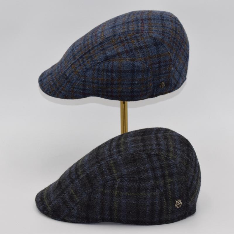 Wool Plaid Flat Cap