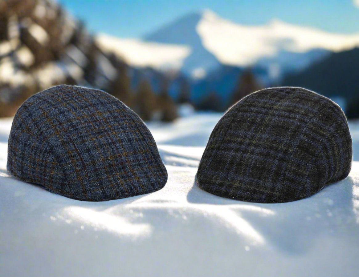 Wool Plaid Flat Cap