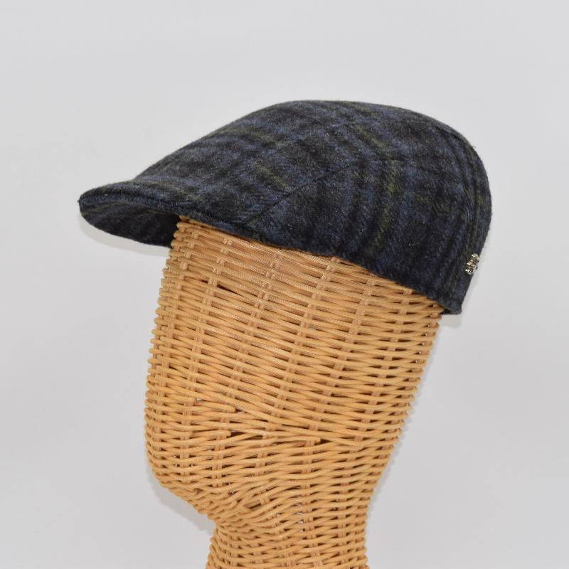 Wool Plaid Flat Cap