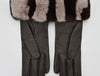 Women's Chinchilla Cuff Lambskin Gloves