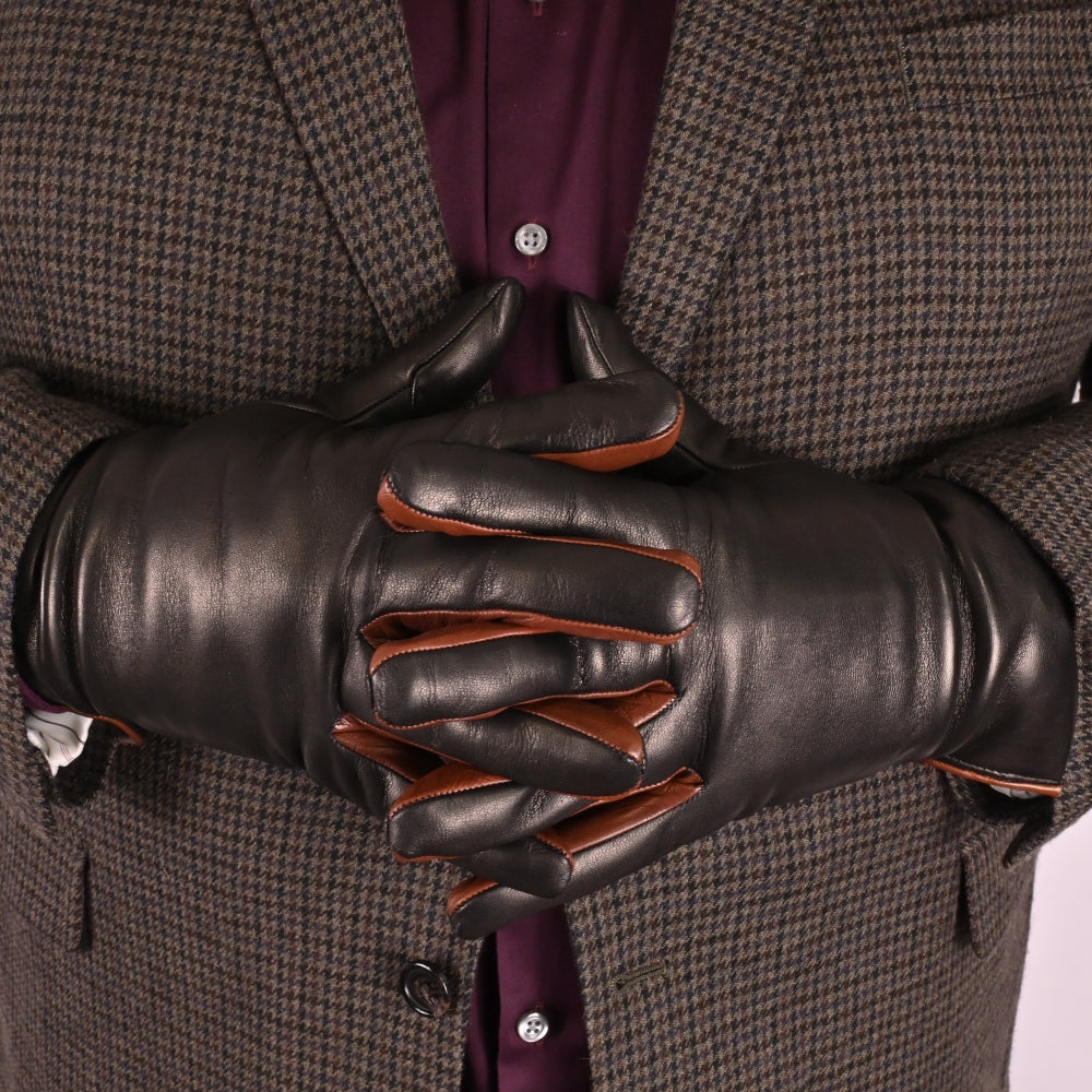 Men's Wool Lined Leather Gloves