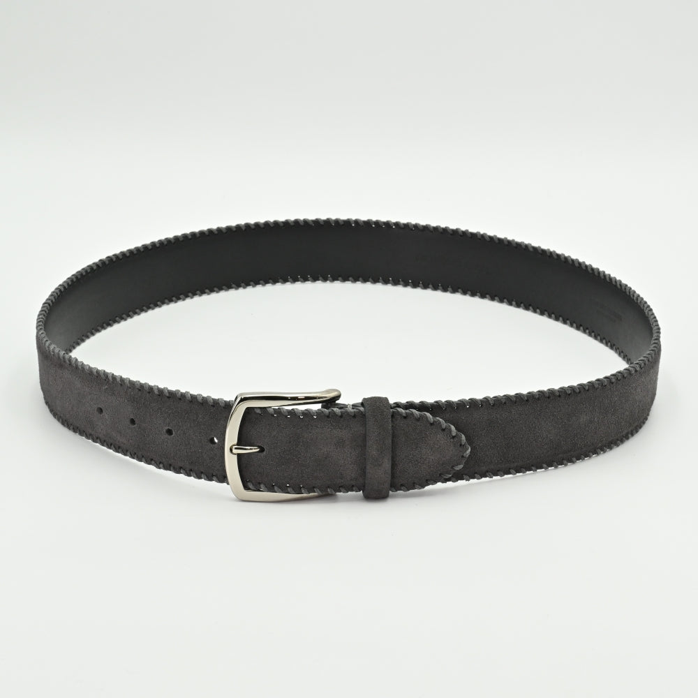 OLIMACI & CO. Grey Suede Belt