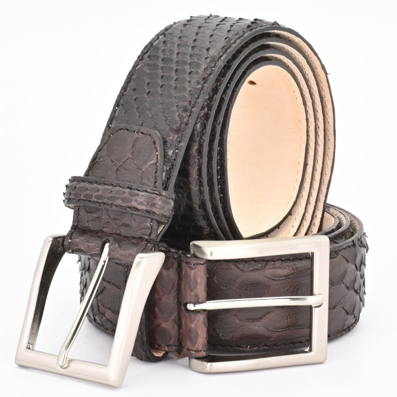 OLIMACI & CO. Brown Python Belt