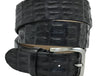 OLIMACI & CO. Black Crocodile Belt