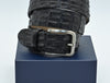 OLIMACI & CO. Black Crocodile Belt