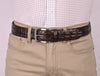 OLIMACI & CO. Brown Crocodile Belt